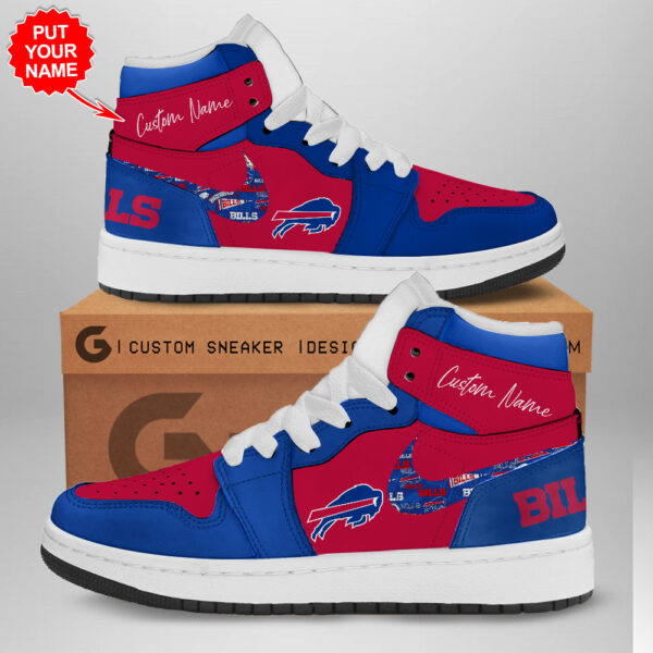 Tubopro Buffalo Bills AJ1 High Sneakers Shoes For Men And Women