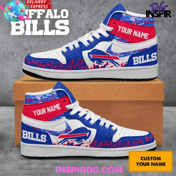Tubopro Buffalo Bills AJ1 High Sneakers Shoes For Men And Women - Image 4