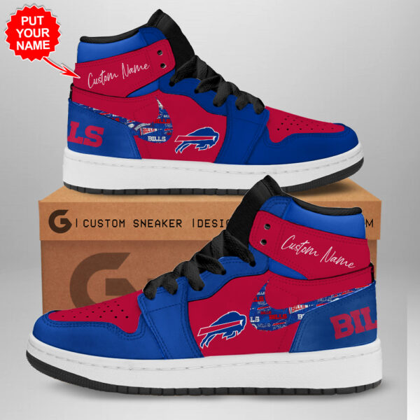 Tubopro Buffalo Bills AJ1 High Sneakers Shoes For Men And Women