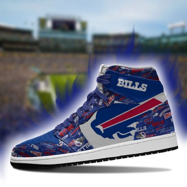 Tubopro Buffalo Bills NFL AJ1 High Sneakers Shoes For Men And Women - Image 2