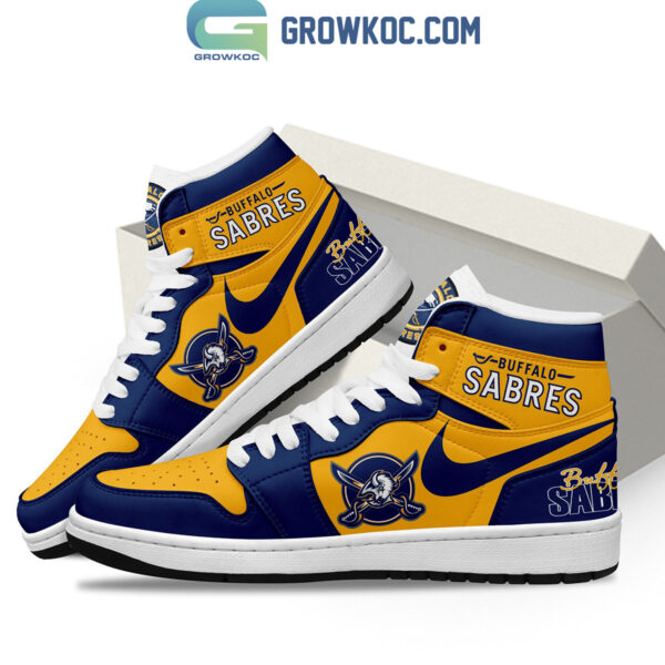 Tubopro Buffalo Sabres AJ1 High Sneakers Shoes For Men And Women - Image 3