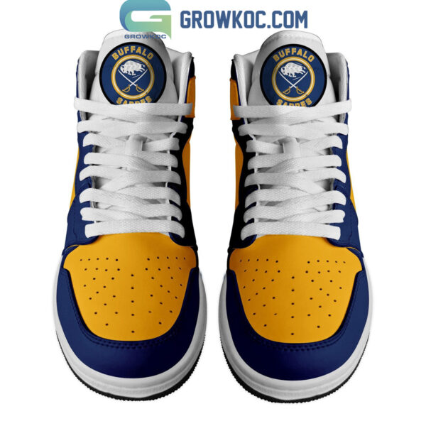 Tubopro Buffalo Sabres AJ1 High Sneakers Shoes For Men And Women - Image 2