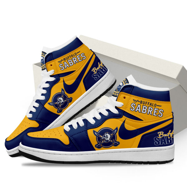 Tubopro Buffalo Sabres AJ1 High Sneakers Shoes For Men And Women - Image 2