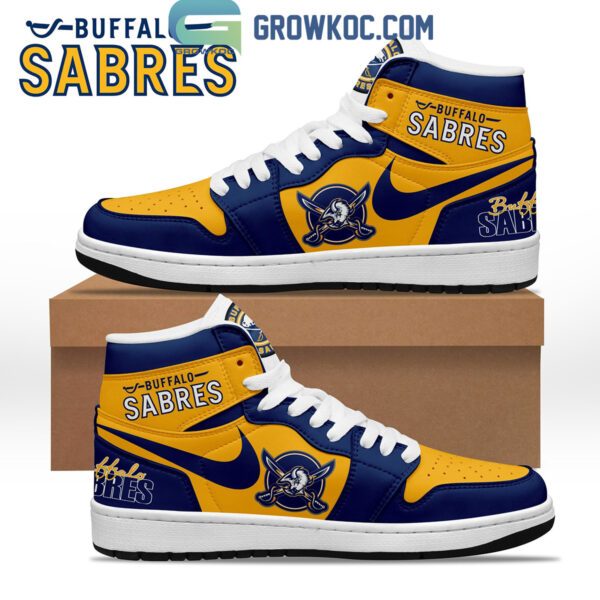 Tubopro Buffalo Sabres AJ1 High Sneakers Shoes For Men And Women