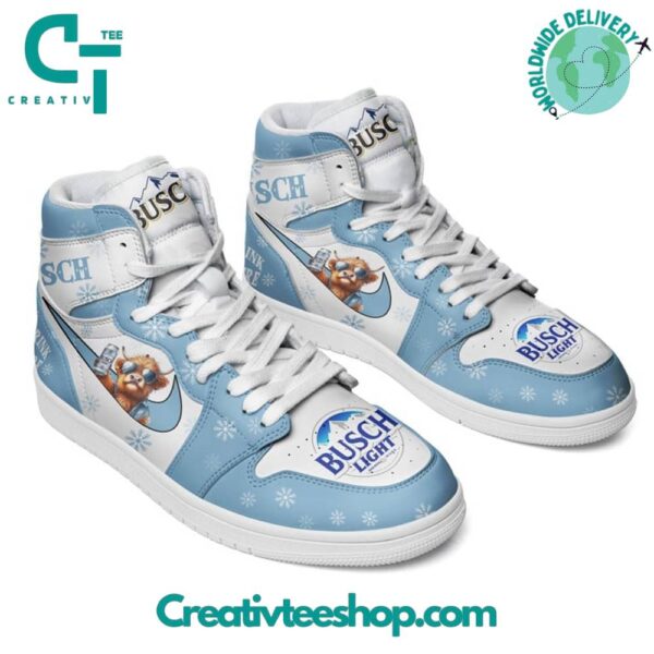 Tubopro Busch Beer AJ1 High Sneakers Shoes For Men And Women - Image 2