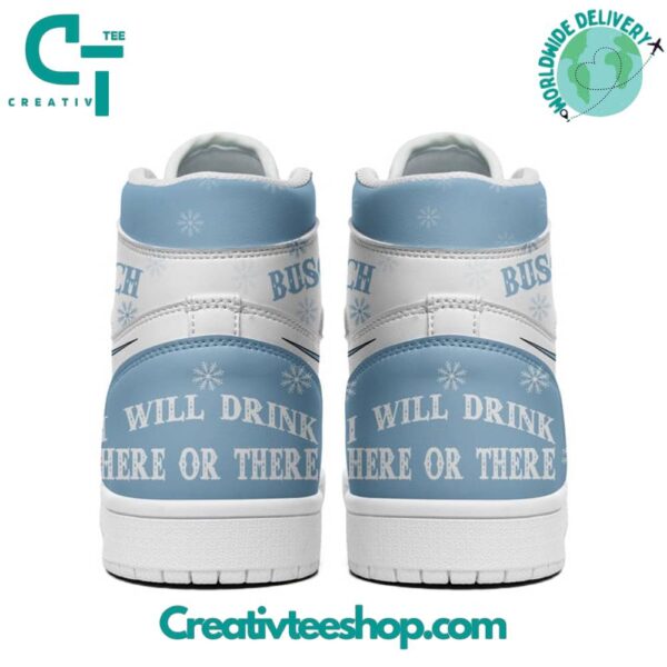 Tubopro Busch Beer AJ1 High Sneakers Shoes For Men And Women - Image 3