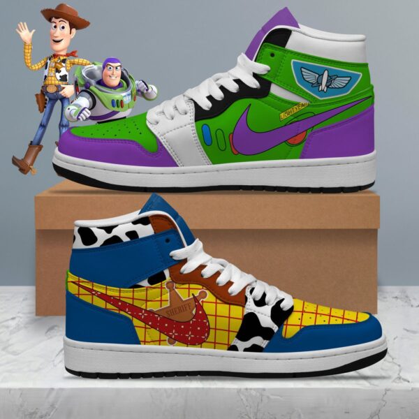 Tubopro Buzz Lightyear AJ1 High Sneakers Shoes For Men And Women