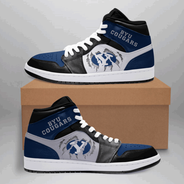 Tubopro BYU Cougars AJ1 High Sneakers Shoes For Men And Women