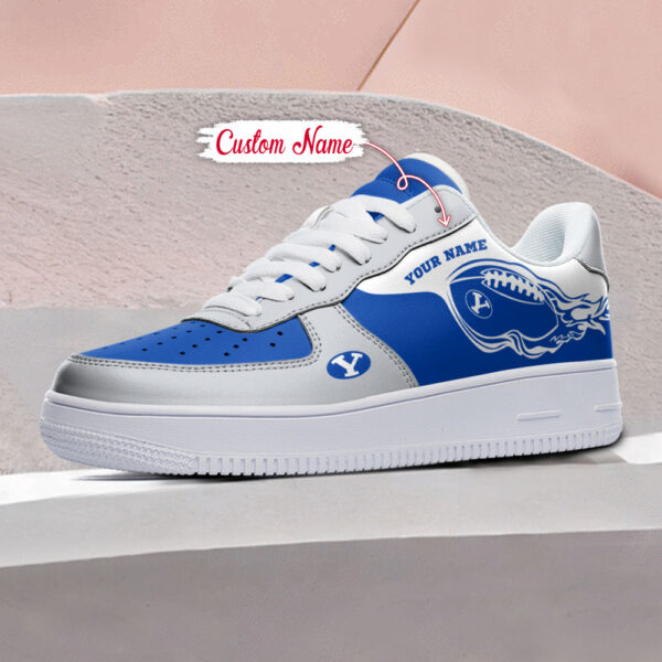 Tubopro BYU Cougars NCAA Air Low-Top Sneakers Shoes For Men And Women - Image 3