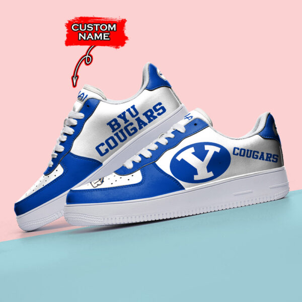 Tubopro BYU Cougars NCAA Air Low-Top Sneakers Shoes For Men And Women - Image 3