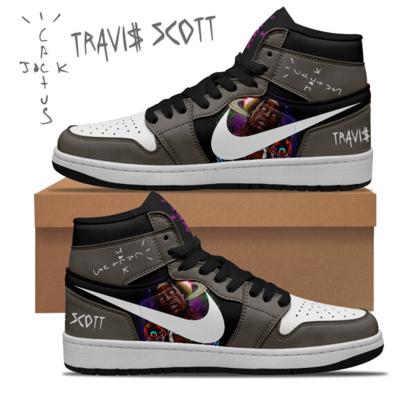 Tubopro Cactus Jack Records AJ1 High Sneakers Shoes For Men And Women - Image 3