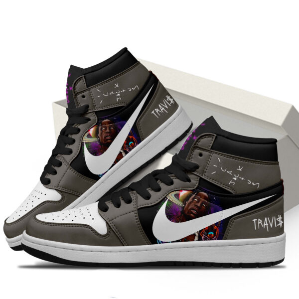 Tubopro Cactus Jack Records AJ1 High Sneakers Shoes For Men And Women - Image 2