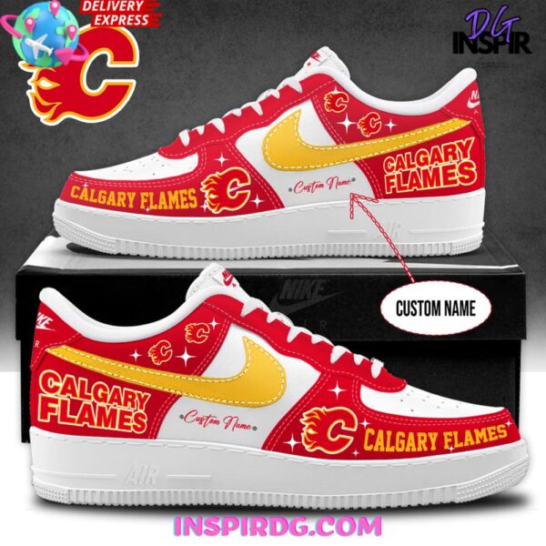 Tubopro Calgary Flames Air Low-Top Sneakers Shoes For Men And Women