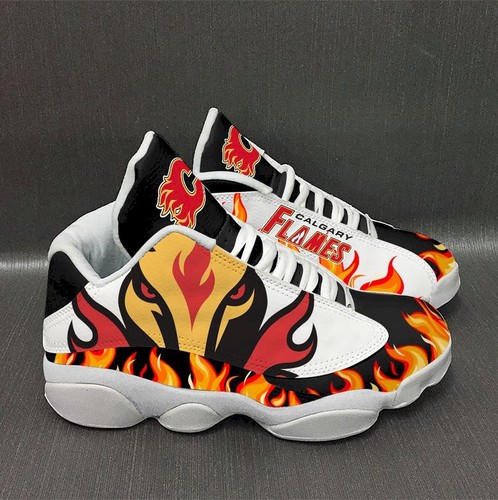 Tubopro Calgary Flames AJ13 Sneakers Shoes For Men And Women