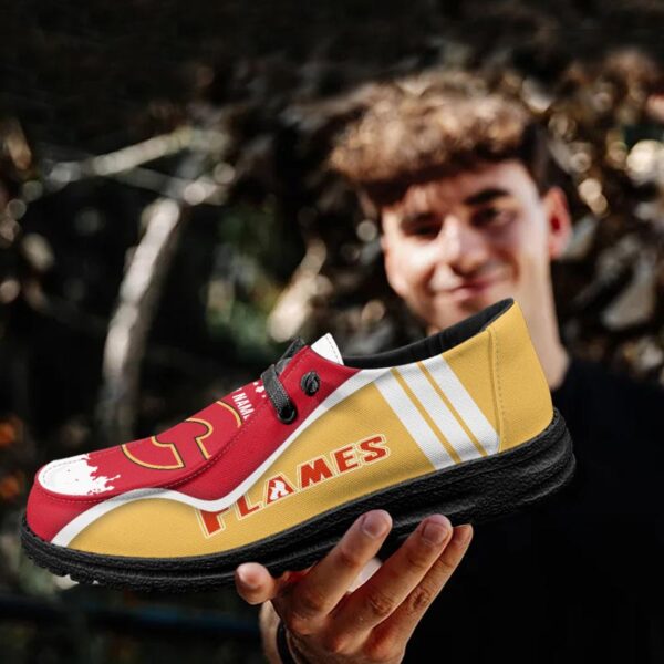 Tubopro Calgary Flames Hey Dude Shoes For Men And Women - Image 4