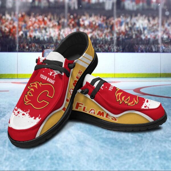 Tubopro Calgary Flames Hey Dude Shoes For Men And Women - Image 2