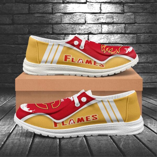 Tubopro Calgary Flames Hey Dude Shoes For Men And Women - Image 5