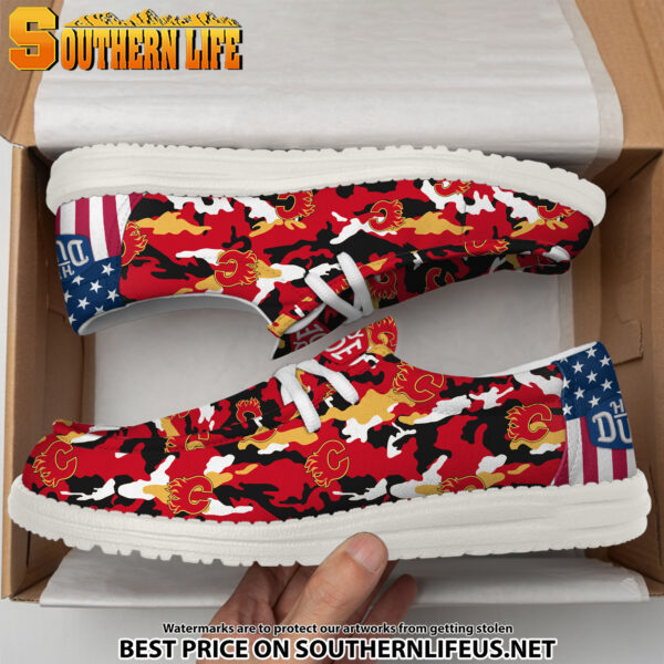Tubopro Calgary Flames Personalized Hey Dude Shoes For Men And Women - Image 4