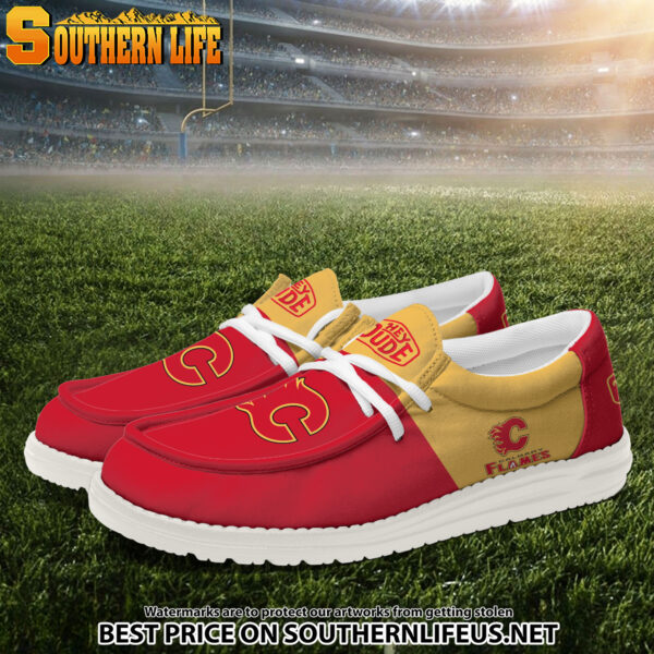 Tubopro Calgary Flames Personalized Hey Dude Shoes For Men And Women - Image 2