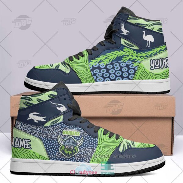 Tubopro Canberra Raiders NRL AJ1 High Sneakers Shoes For Men And Women