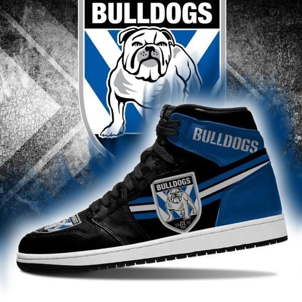 Tubopro Canterbury-Bankstown Bulldogs NRL AJ1 High Sneakers Shoes For Men And Women