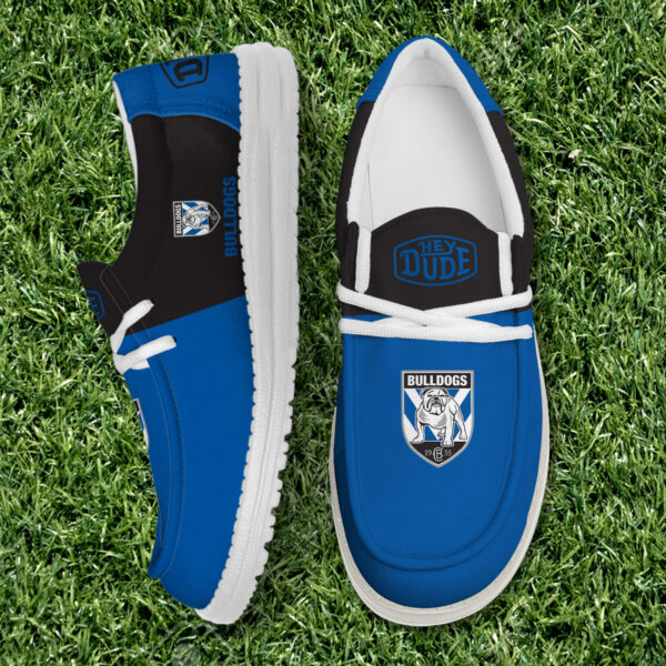 Tubopro Canterbury Bankstown Bulldogs Personalized Hey Dude Shoes For Men And Women