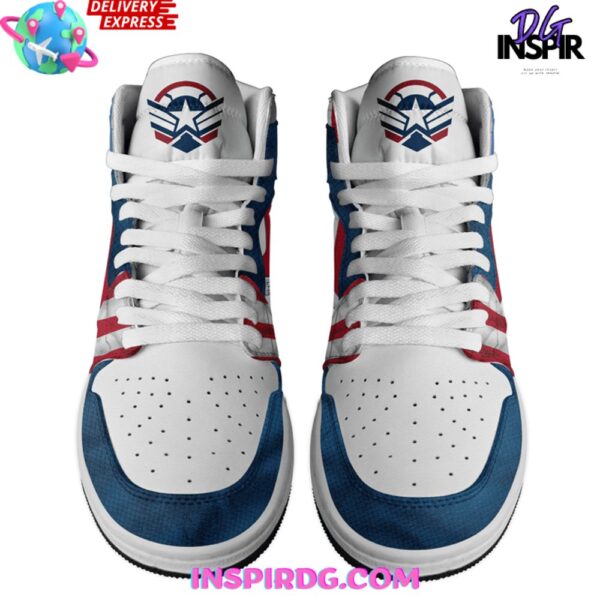 Tubopro Captain America 4 AJ1 High Sneakers Shoes For Men And Women - Image 3