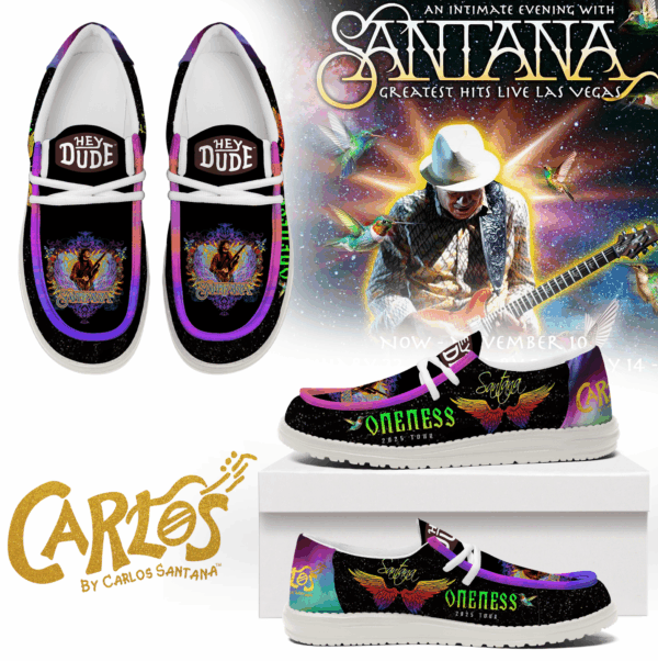 Tubopro Carlos Santana Personalized Hey Dude Shoes For Men And Women