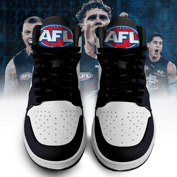Tubopro Carlton Blues AJ1 High Sneakers Shoes For Men And Women - Image 3