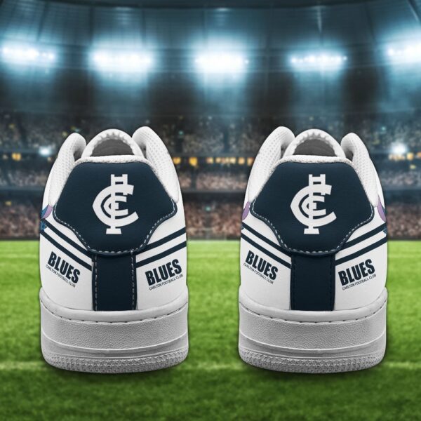 Tubopro Carlton Football Club Air Low-Top Sneakers Shoes For Men And Women - Image 3