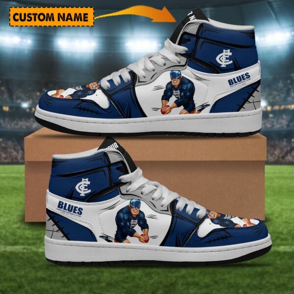Tubopro Carlton Football Club AJ1 High Sneakers Shoes For Men And Women