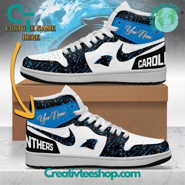 Tubopro Carolina Panthers AJ1 High Sneakers Shoes For Men And Women