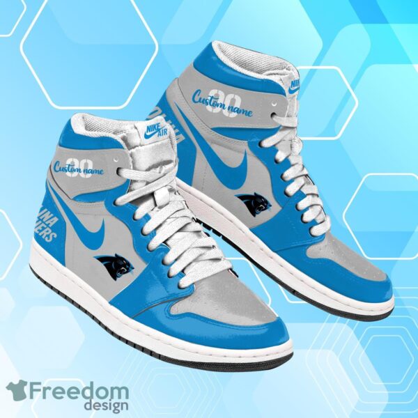 Tubopro Carolina Panthers AJ1 High Sneakers Shoes For Men And Women - Image 2