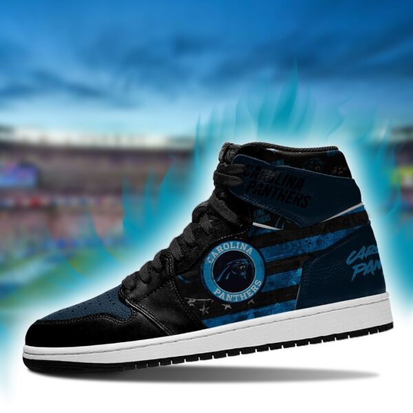 Tubopro Carolina Panthers NFL AJ1 High Sneakers Shoes For Men And Women
