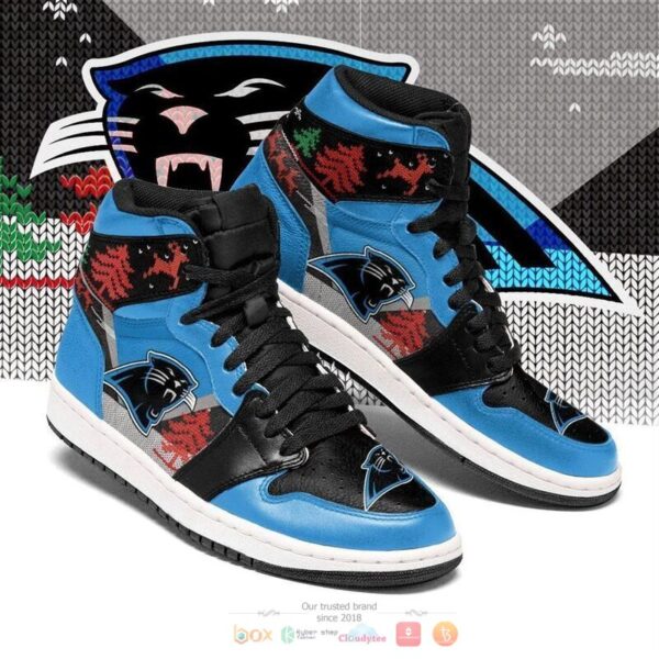 Tubopro Carolina Panthers NFL AJ1 High Sneakers Shoes For Men And Women