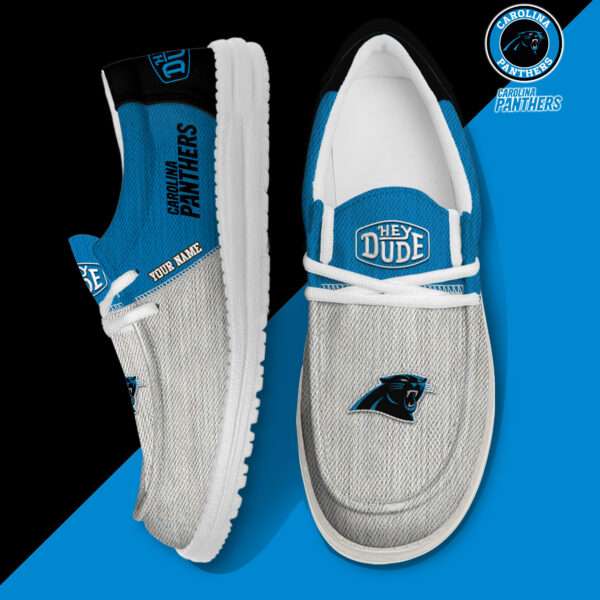 Tubopro Carolina Panthers Personalized Hey Dude Shoes For Men And Women