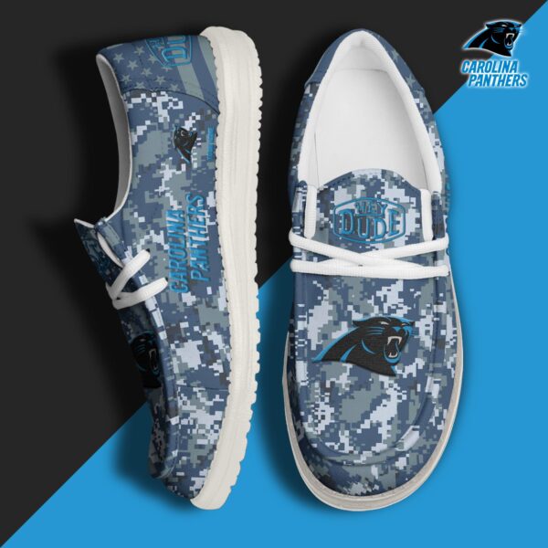 Tubopro Carolina Panthers Personalized Hey Dude Shoes For Men And Women