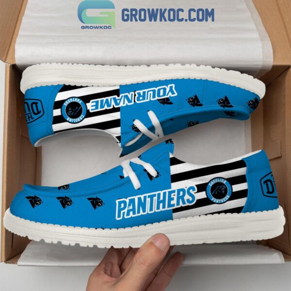 Tubopro Carolina Panthers Personalized Hey Dude Shoes For Men And Women