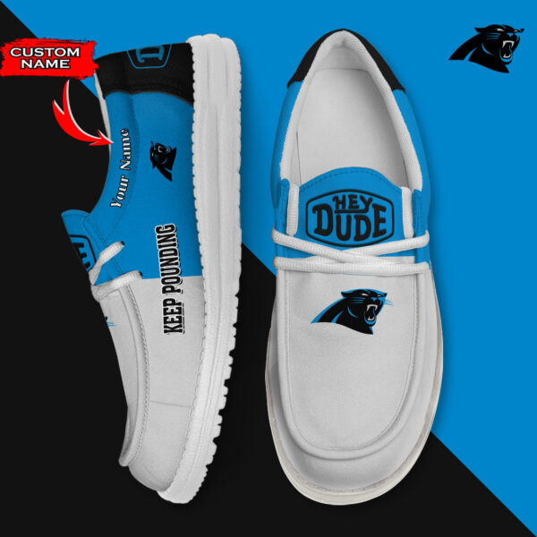 Tubopro Carolina Panthers Personalized Hey Dude Shoes For Men And Women