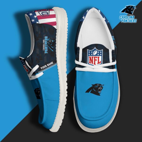 Tubopro Carolina Panthers Personalized Hey Dude Shoes For Men And Women