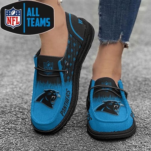 Tubopro Carolina Panthers Personalized Hey Dude Shoes For Men And Women