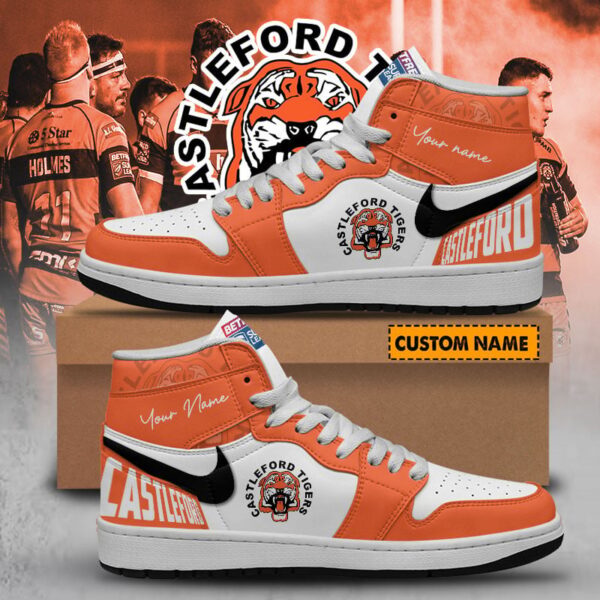 Tubopro Castleford Tigers AJ1 High Sneakers Shoes For Men And Women