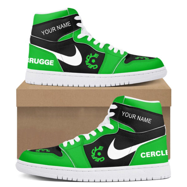 Tubopro Cercle Brugge KSV AJ1 High Sneakers Shoes For Men And Women - Image 2