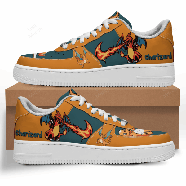 Tubopro Charizard Air Low-Top Sneakers Shoes For Men And Women - Image 2