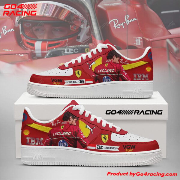 Tubopro Charles Leclerc 3  Ferrari Air Low-Top Sneakers Shoes For Men And Women