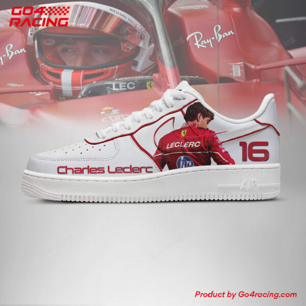 Tubopro Charles Leclerc  Ferrari Air Low-Top Sneakers Shoes For Men And Women - Image 2