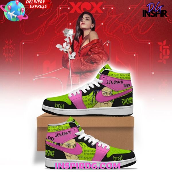 Tubopro Charli XCX AJ1 High Sneakers Shoes For Men And Women