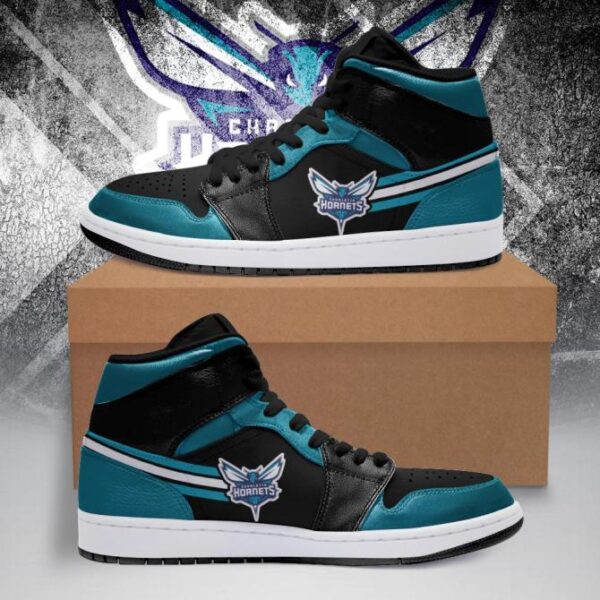 Tubopro Charlotte Hornets NBA AJ1 High Sneakers Shoes For Men And Women