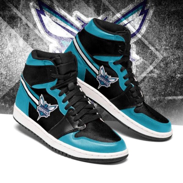 Tubopro Charlotte Hornets NBA AJ1 High Sneakers Shoes For Men And Women - Image 2