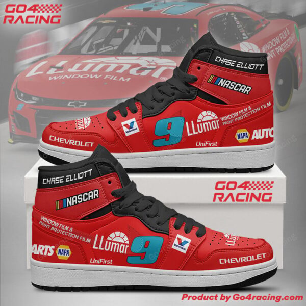 Tubopro Chase Elliott  Hendrick Motorsports AJ1 High Sneakers Shoes For Men And Women